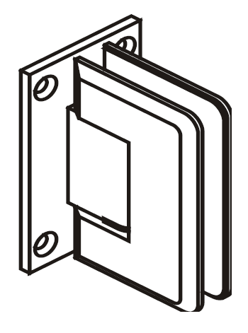 Glass-To-Wall Hinge
