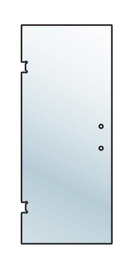 Heavy Glass Door Blank