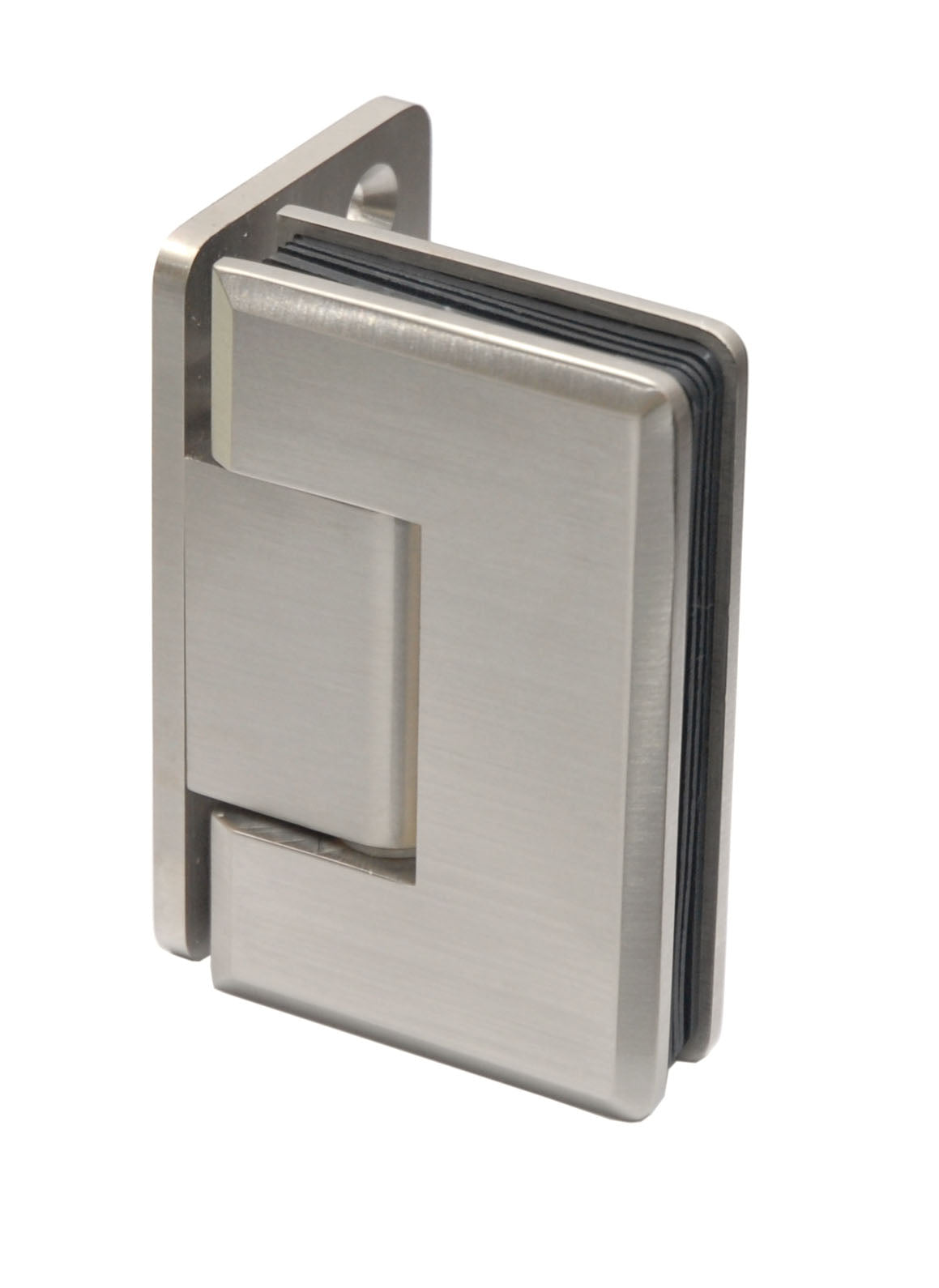 Offset Backplate Glass-To-Wall Hinge
