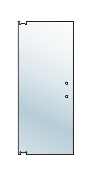 Heavy Glass Pivot Door Blank